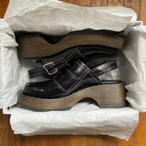 NIB Miista E8 Amita Black Slingback Clogs